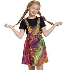 Liquid Art Pattern - Abstract Art Kids  Apron Dress by GardenOfOphir