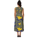 Background Pattern Texture Design Wallpaper Sleeveless Round Neck Midi Dress View4