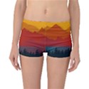 Mountain Forest Nature Scenery Art Mountains Reversible Boyleg Bikini Bottoms View1