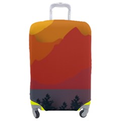 Mountain Forest Nature Scenery Art Mountains Luggage Cover (medium) by Wegoenart