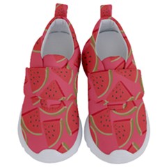 Watermelon Background Watermelon Wallpaper Kids  Velcro No Lace Shoes by Wegoenart