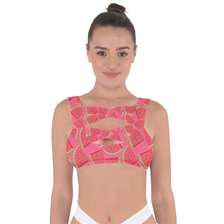 Watermelon Background Watermelon Wallpaper Bandaged Up Bikini Top