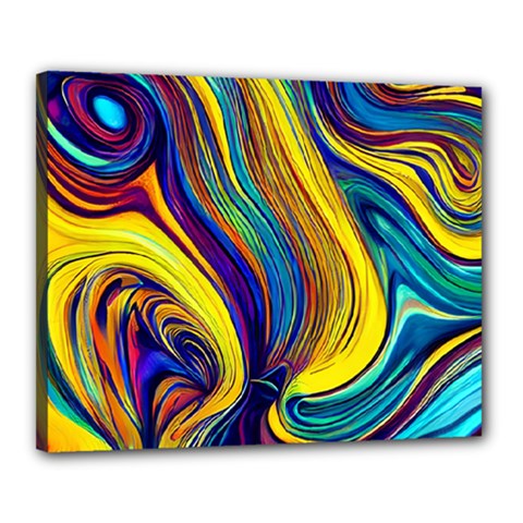 Rolling In The Deep Canvas 20  X 16  (stretched) by GardenOfOphir