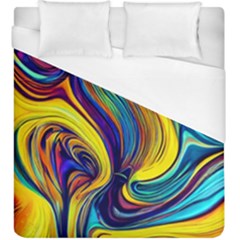 Rolling In The Deep Duvet Cover (king Size) by GardenOfOphir