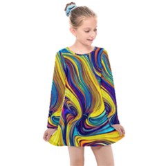 Rolling In The Deep Kids  Long Sleeve Dress