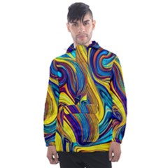 Rolling In The Deep Men s Front Pocket Pullover Windbreaker by GardenOfOphir