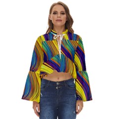 Rolling In The Deep Boho Long Bell Sleeve Top by GardenOfOphir