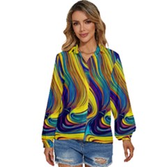 Rolling In The Deep Women s Long Sleeve Button Down Shirt