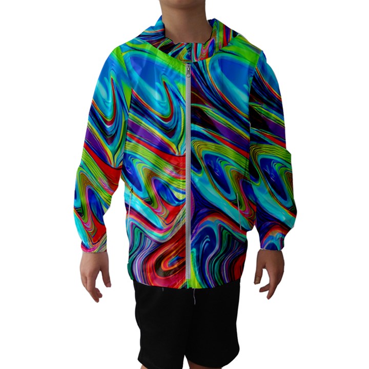 Fluid Forms Kids  Hooded Windbreaker