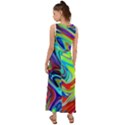 Fluid Forms V-Neck Chiffon Maxi Dress View2