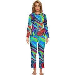 Fluid Forms Womens  Long Sleeve Lightweight Pajamas Set by GardenOfOphir