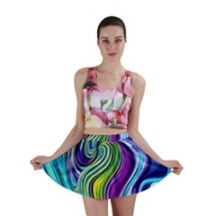 Waves Of Color Mini Skirt by GardenOfOphir