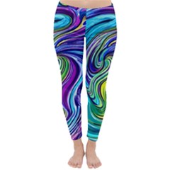 Waves Of Color Classic Winter Leggings by GardenOfOphir