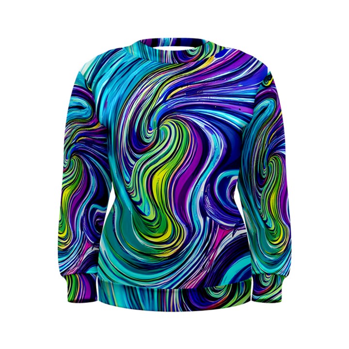 Waves Of Color Women s Sweatshirt