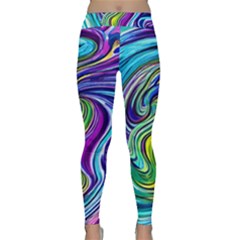 Waves Of Color Classic Yoga Leggings by GardenOfOphir