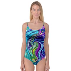 Waves Of Color Camisole Leotard  by GardenOfOphir