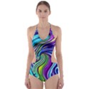 Waves Of Color Cut-Out One Piece Swimsuit View1