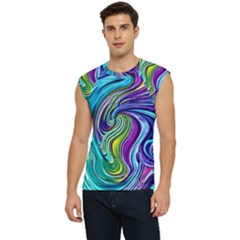 Waves Of Color Men s Raglan Cap Sleeve Tee by GardenOfOphir