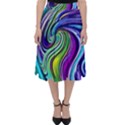 Waves Of Color Classic Midi Skirt View1