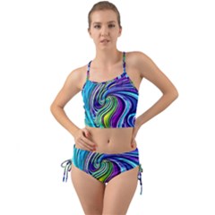 Waves Of Color Mini Tank Bikini Set by GardenOfOphir