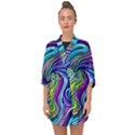 Waves Of Color Half Sleeve Chiffon Kimono View1