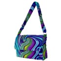 Waves Of Color Full Print Messenger Bag (M) View1