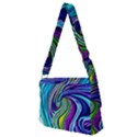 Waves Of Color Full Print Messenger Bag (M) View2