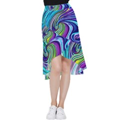 Waves Of Color Frill Hi Low Chiffon Skirt by GardenOfOphir