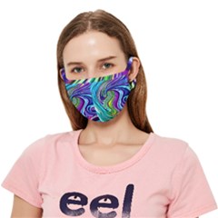 Waves Of Color Crease Cloth Face Mask (adult)