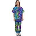 Waves Of Color Kids  Tee and Pants Sports Set View1