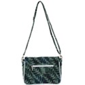 Background Pattern Leaves Texture Design Wallpaper Shoulder Bag with Back Zipper View3