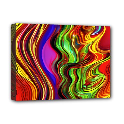 Swirls And Curls Deluxe Canvas 16  X 12  (stretched)  by GardenOfOphir