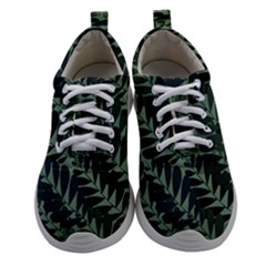 Background Pattern Leaves Texture Design Wallpaper Women Athletic Shoes by Wegoenart