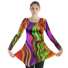 Swirls And Curls Long Sleeve Tunic  by GardenOfOphir