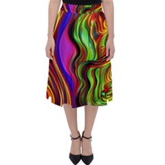 Swirls And Curls Classic Midi Skirt by GardenOfOphir