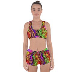 Swirls And Curls Racerback Boyleg Bikini Set by GardenOfOphir