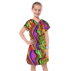 Swirls And Curls Kids  Drop Waist Dress by GardenOfOphir