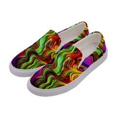 Swirls And Curls Women s Canvas Slip Ons by GardenOfOphir