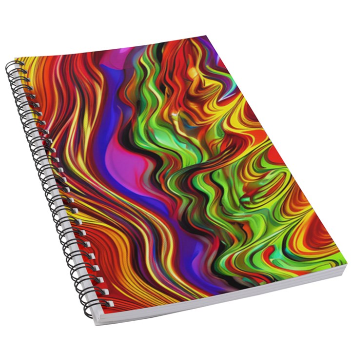 Swirls And Curls 5.5  x 8.5  Notebook