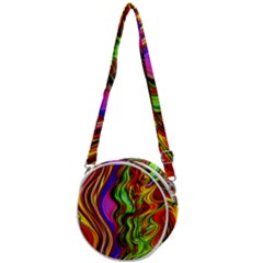 Swirls And Curls Crossbody Circle Bag by GardenOfOphir