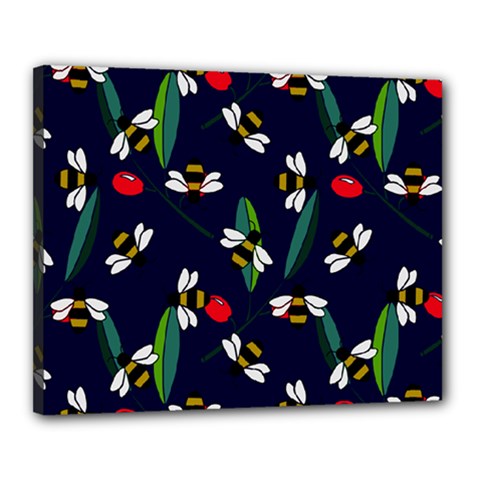 Art Floral Design Pattern Floral Pattern Canvas 20  X 16  (stretched) by Wegoenart