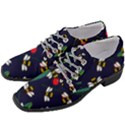 Art Floral Design Pattern Floral Pattern Women Heeled Oxford Shoes View2