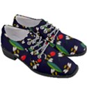 Art Floral Design Pattern Floral Pattern Women Heeled Oxford Shoes View3