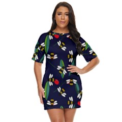 Art Floral Design Pattern Floral Pattern Just Threw It On Dress by Wegoenart