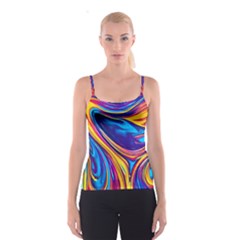 Dancing In The Liquid Light Spaghetti Strap Top by GardenOfOphir