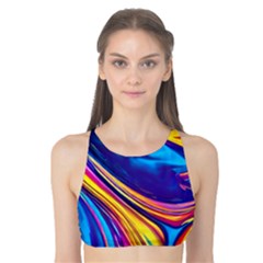 Dancing In The Liquid Light Tank Bikini Top by GardenOfOphir