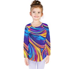 Dancing In The Liquid Light Kids  Long Sleeve Tee