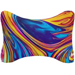 Dancing In The Liquid Light Seat Head Rest Cushion by GardenOfOphir