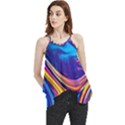 Dancing In The Liquid Light Flowy Camisole Tank Top View1