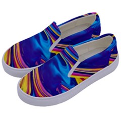 Dancing In The Liquid Light Kids  Canvas Slip Ons by GardenOfOphir